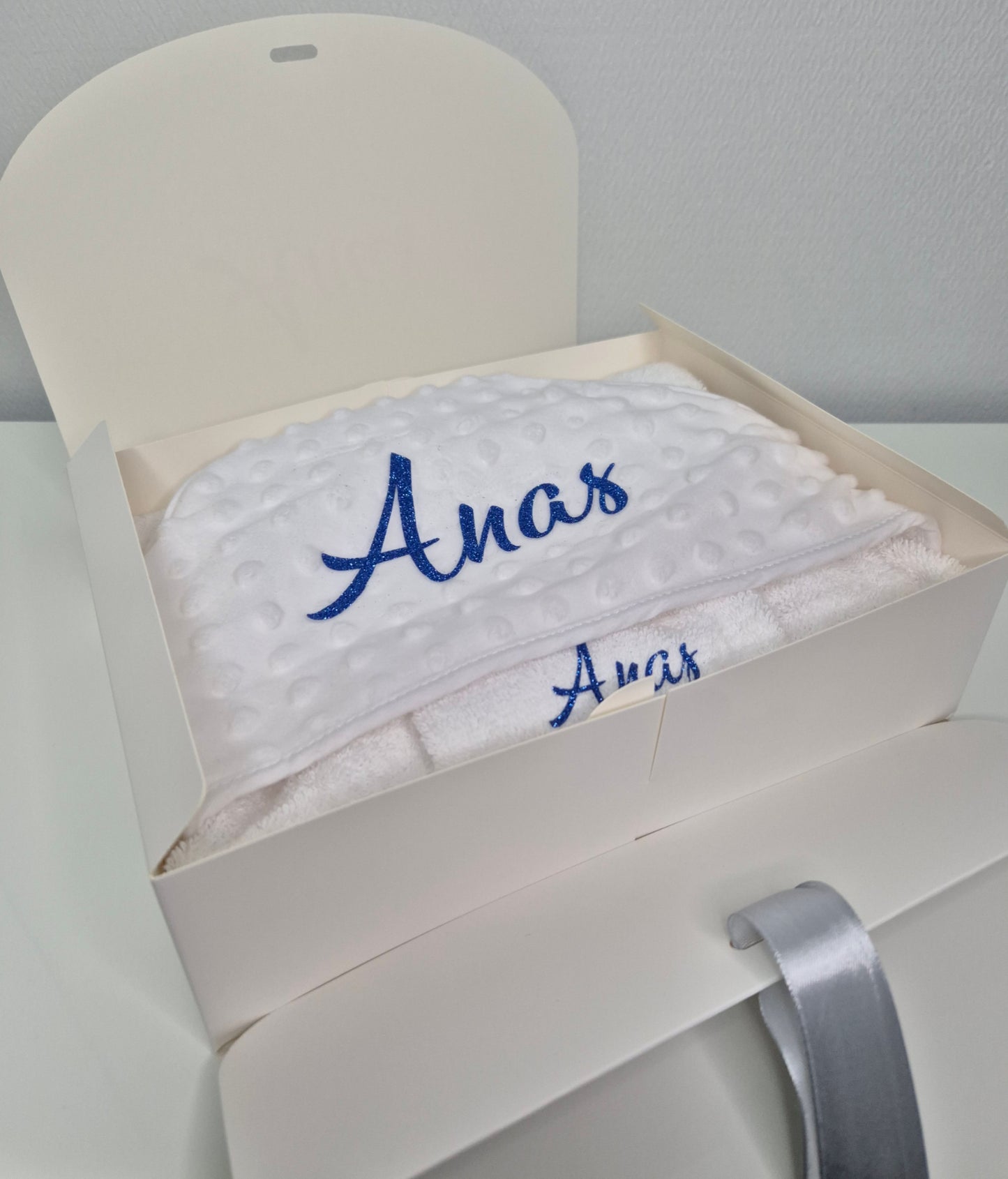 Cape de Bain + Gant Toilette - Blanc