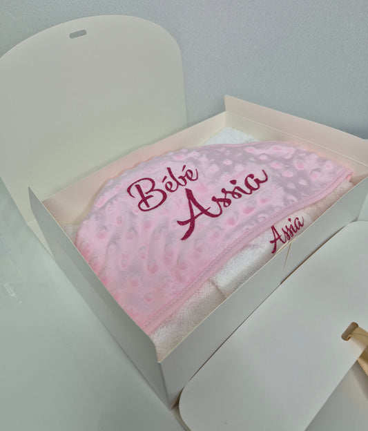 Cape de Bain + Gant Toilette - Rose